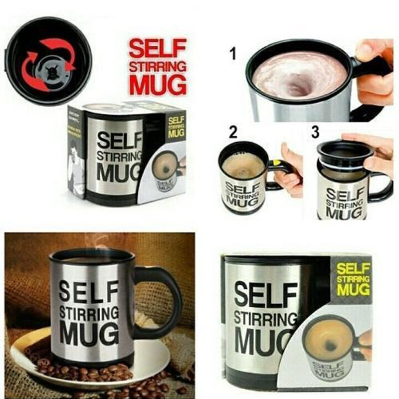 İçeceği Kendi Kendine Karıştıran Otomatik Kupa Self Mug - Görsel 3