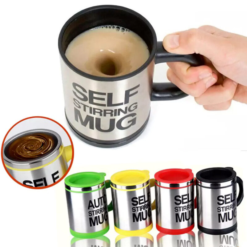 İçeceği Kendi Kendine Karıştıran Otomatik Kupa Self Mug